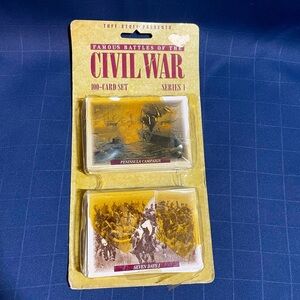 NWT 1991 Tuff Stuff ‘Famous Battles of the Civil War’ 100-card set - series 1